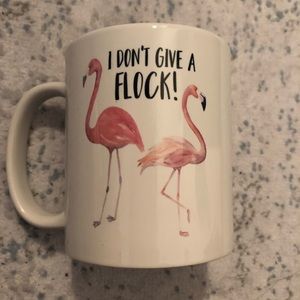I Don’t Give a Flock flamingo mug